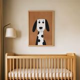 Kahve Zeminli Dalmaçyalı Çocuk Odası Duvar Posteri Çerçeveli Tablo Duvar Dekorasyonu - 21 x 30 - Ahşap Çerçeveli