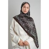 Kahve Zera Şal Koleksiyon İtalyan Dikişli Mucize Kumaş Leopar Desenli 202134_14