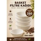 Kahveciniz 250/90 Basket Filtre Kahve Kağıdı 250 Adet – Kahve Makinesi Uyumlu, Profesyonel Demleme