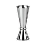 Kahveciniz Ikili Çelik-Jigger Paslanmaz Çelik 20/40 ml Kokteyl Ölçü Kabı Dayanıklı ve Ergonomik Tasarım - Krom