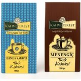 Kahveperest 2’li Türk Kahvesi Paketi – Menengiç & Damla Sakızlı 100 G x 2 - 200 gr
