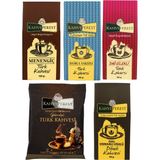 Kahveperest Türk Kahvesi 5’li Set – 100 G Menengiç, Damla Sakızı, Dağ Çilekli, Geleneksel, Dibek - 500 gr