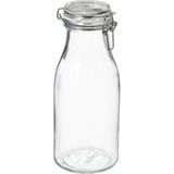 Kahverengi 1 Litre Şişe, Şık ve Kullanışlı Cam Şişe, Ideal For Içecek Saklama. - Ahşap - Ceviz