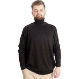 Kahverengi 22205 ModeXL Büyük Beden Erkek Kazak Dik Yaka Uzun Kol Günlük Kullanım - 4XL