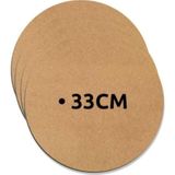 Kahverengi 33 cm Mdf Supla, 6 Adet, Doğal Ahşap Görünümlü Şık Tasarım - Ahşap - Ceviz