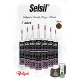 Kahverengi 7'Li Selsil Silikonize Mastik 500 Gr. Ve Rosie