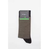 Kahverengi Bambu Desenli Çorap 1060245106