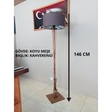 KAHVERENGİ BAŞLIK- AHŞAP LAMBADER-KÖŞE AYDINLATMA-KOYU MEŞE | Ahşap Malzeme, İç Mekan, 3metre anahtarlı kablo