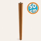 Kahverengi Boyalı Ahşap Silindir Sehpa ve Masa Ayağı Ayakları Aksesuarları Modern Tasarım 50 cm - 1