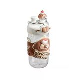 Kahverengi Capybara Desenli 580Ml Tritan Çocuk Matarası