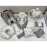 Kahverengi Çok Amaçlı Babynest , Puset Örtüsü ve Minderi , Alt Açma ve Battaniye, Nevresim Takımı 15'li Set
