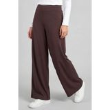Kahverengi Comfort Fit Geniş Paça Korsajlı Palazzo Kadın Pantolon - 94681