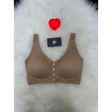 Kahverengi Dolgusuz Düğmeli Lazer Kesim Bralet