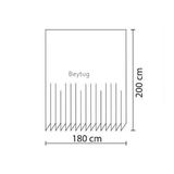 Kahverengi Duş Perde Küflenmez Banyo Perdesi Yüksek Kalite Kumaş Küvet Perdesi 180x200cm Banyo Perde