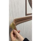 Kahverengi Düz 8CM-110CM Yapışkanlı Çıta Çerçeve Süpürgelik