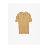 Kahverengi Erkek Regular Fit Pamuklu Polo Yaka Kısa Kollu Triko Tişört Model Kodu: 6SAM70039HTKahverengi