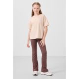 Kahverengi Esnek Standart Fit Basic Performans Ispanyol Paça Kız Çocuk Tayt - 75193 - 12 - 13 Yaş