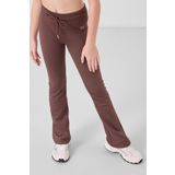 Kahverengi Esnek Standart Fit Basic Performans İspanyol Paça Kız Çocuk Tayt - 75193