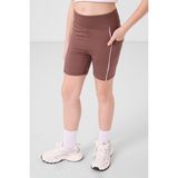 Kahverengi Esnek Standart Fit Basic Performans Kız Çocuk Tayt - 75189 - 7 - 8 Yaş