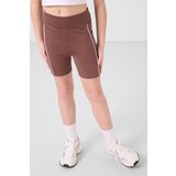 Kahverengi Esnek Standart Fit Basic Performans Kız Çocuk Tayt - 75189