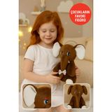 Kahverengi Fil Peluş Oyuncak 20×17 cm – Çocuk Odası Dekoru, Sevimli Bebek Hediyesi, Yumuşak Peluş Figür SLY-128635