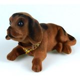 Kahverengi Kafa Sallayan Köpek Araç Içi Aksesuar 17x9x7 Cm