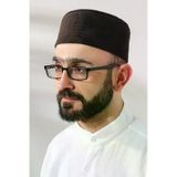 Kahverengi Kapitone Desenli Kadife Kalip Namaz Takkesi