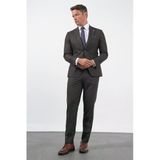 Kahverengi Kırlangıç Yaka 6 Drop Slim Fit Tam Astar Esnek Takım Elbise 1001260169