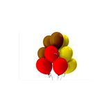 Kahverengi-Kırmızı-Sarı Pastel Soft Balon 50 Adet + 5 mt balon zinciri