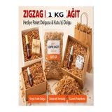 kahverengi kraft 25 GR kırpık kağıt, Z Zigzag, Süs hediye kutu dolgu kağıt Kırpık Kutu İçi Süsleme