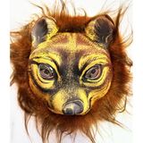 Kahverengi Lı Kaplan Aslan Leopar Maskesi Mega Peluş 32 No