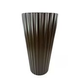 Kahverengi Lilyum Model Vazo Dekoratif Plastik Saksı 57Cm 9 Litre İç Hacim Estetik Ve Modern Tasarım Vitrin