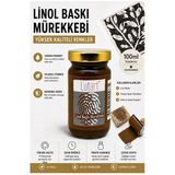 Kahverengi Linol Mürekkebi 100 Ml 1 Adet Lutart Linol Baskı Boya Mürekkebi Blok Baskı Sanat Su Bazlı Matbaa Mürekkebi