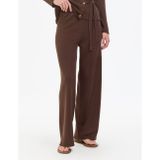 Kahverengi Loose Fit Triko Pantolon
