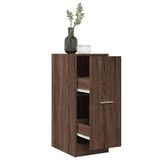Kahverengi meşe dolabı (30 x 41 x 77,5 cm), mühendislik ahşabı, geniş depolama alanı, dayanıklı ve istikrarlı evde ofisi düzenlemek ve dekorasyon çözümleri oluşturmak için