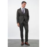 Kahverengi Mono Yaka 6 Drop Comfort Fit Tam Astar Esnek Takım Elbise 1001260170