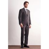 Kahverengi Mono Yaka Esnek Bel 4 Drop Comfort Fit Tam Astar Takım Elbise 1001255169