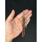 KAHVERENGİ OBSİDYEN TAŞI DOĞALTAŞ TESBİH KÜRE KESİM 8 MM T-554