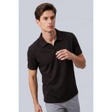 Kahverengi Rahat Form Yumuşak Dokulu Polo Yaka Erkek T-Shirt - 88496