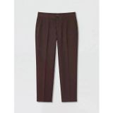 Kahverengi Regular Fit Gabardin Erkek Takım Elbise Pantolonu
