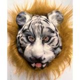 Kahverengi Saçlı Dişli Kaplan Maskesi Mega Peluş 25 No P119080s8156