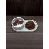 Kahverengi Şakayık Doğal Soya Wax Ahşap Fitilli Vanilya Kokulu Mum&biblo