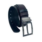 Kahverengi / Siyah Çift Taraflı Suni Deri 4 cm.lik Unisex Spor Kemer