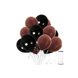 Kahverengi - Siyah Metalik Balon 20 Adet