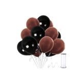 Kahverengi - Siyah Metalik Balon 70 Adet+ 5 mt balon zinciri