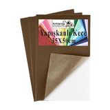 Kahverengi Yapışkanlı Keçe 35X50 Cm 3 Adet 2.0 Mm Kendinden Yapışkanlı Renkli Hobi Keçesi Elişi Keçe Kumaşı Anasınıfı