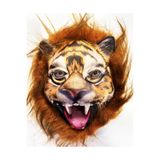 Kahverengi Yeleli Peluş Aslan Kaplan Kurt Maskesi 28 No TYC4F529F18879A9EF2C4B600