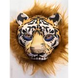 Kahverengi Yeleli Saçlı Peluş Aslan Maskesi Peluş 23 No