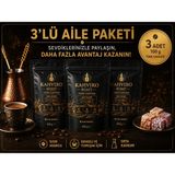 Kahviro Roast Premium Türk Kahvesi 100 gr %100 Arabica Orta Kavrum Bol Köpüklü Yoğun Aromalı 3'lü Paket 3X100 G - 3 Adet