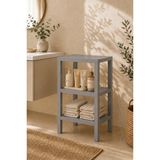Kai Home 3 Katlı Raf Ünitesi Dolap Çok Amaçlı Organizer Banyo, Salon, Mutfak Düzenleyici - Gri